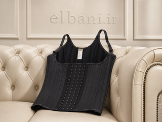 گن لاغری ساعت شنی تاپی 25 فنره 6 قزنه مشکی-ANNCHERY-Hourglass-shaped waist trainer